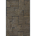nuLOOM Lauren Liess Grassland Handwoven Jute Area Rug, 4' x 6', Black - Product image 1