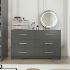Kadyn Modern 6 Drawer Dresser Wood Cabinet, Dresser for Bedroom, Kitchen Storage Cabinet with Drawers - Product image 91
