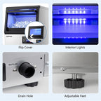 80 LBS/24H Spray-Type Commercial Ice Maker, 15" Built-in Undercounter Stainless Steel Ice Machine w/ 30 LBS - Product image 7