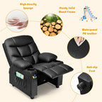 Kids Recliner Chair PU Leather Adjustable Lounge Sofa with Cup Holder, 3 Pockets & Retractable Footrest - Product image 32