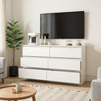 Kadyn Modern 6 Drawer Dresser Wood Cabinet, Dresser for Bedroom, Kitchen Storage Cabinet with Drawers - Product image 96