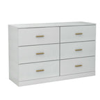 Kadyn Modern 6 Drawer Dresser Wood Cabinet, Dresser for Bedroom, Kitchen Storage Cabinet with Drawers - Product image 56