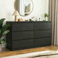 Kadyn Modern 6 Drawer Dresser Wood Cabinet, Dresser for Bedroom, Kitchen Storage Cabinet with Drawers - Product image 1